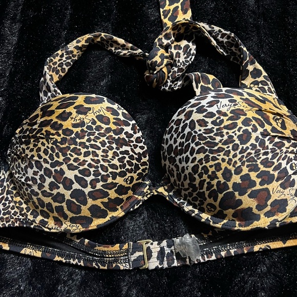 Leopard print Bombshell Victoria’s Secret Swim Top - Picture 2 of 5